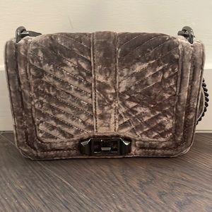 Rebecca Minkoff velvet crossbody
